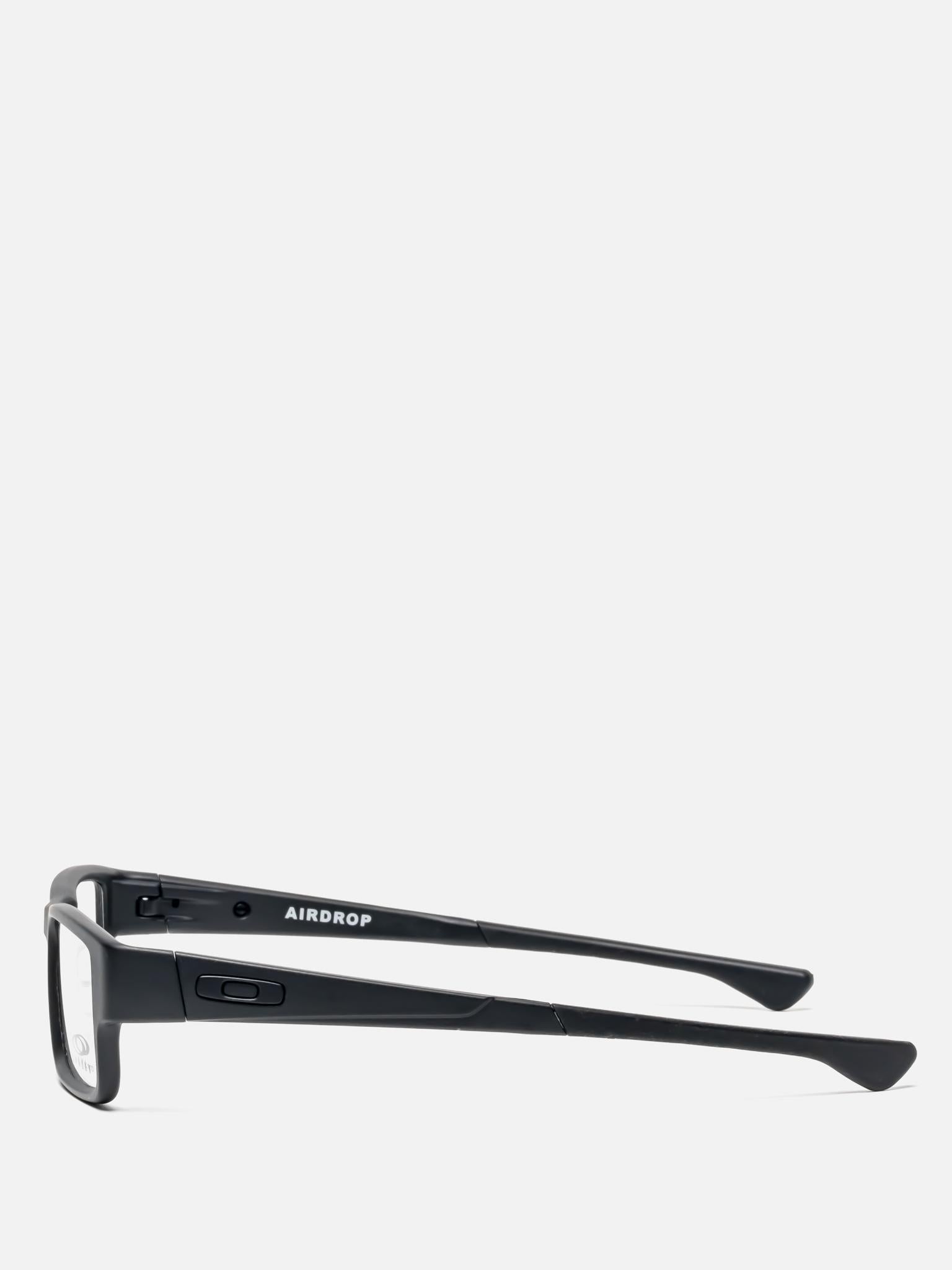 AIRDROP SATIN BLACK RECTANGULAR EYEGLASSES