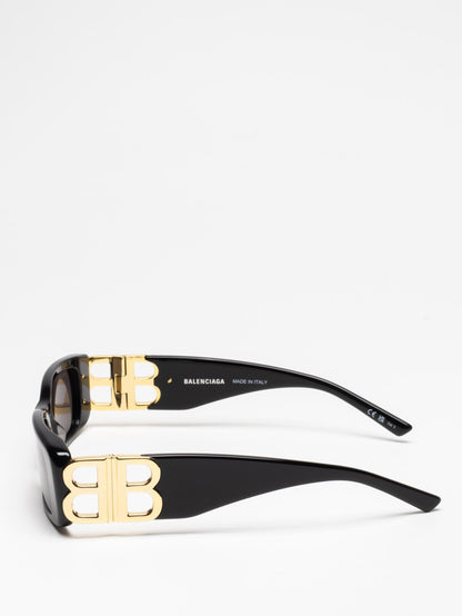 BALENCIAGA | DYNASTY RECTANGLE SUNGLASSES | BLACK | BB0096S 001