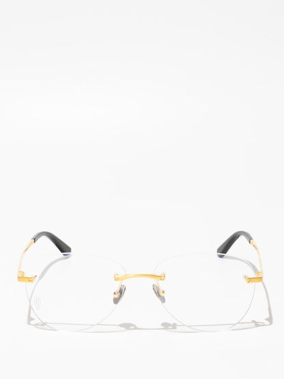 CARTIER | CT0254O 001 | SANTOS DE CARTIER EYEGLASSES