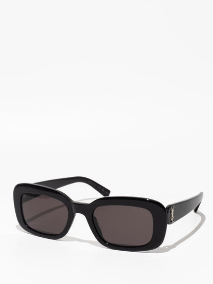 SAINT LAURENT | SLM130 002 | BLACK | RECTANGLE SUNGLASSES