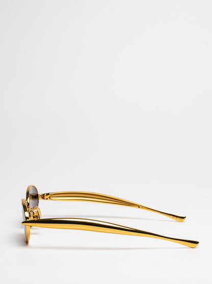 BOTTEGA VENETA | BV1386S 001 | GOLD | OVAL SUNGLASSES