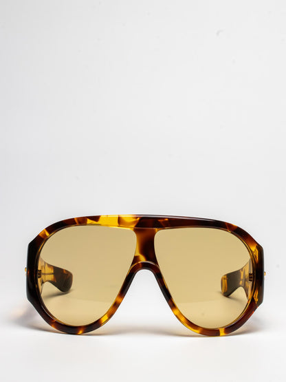 BOTTEGA VENETA | BV1345S 002 | DARK HAVANA | OVAL SUNGLASSES