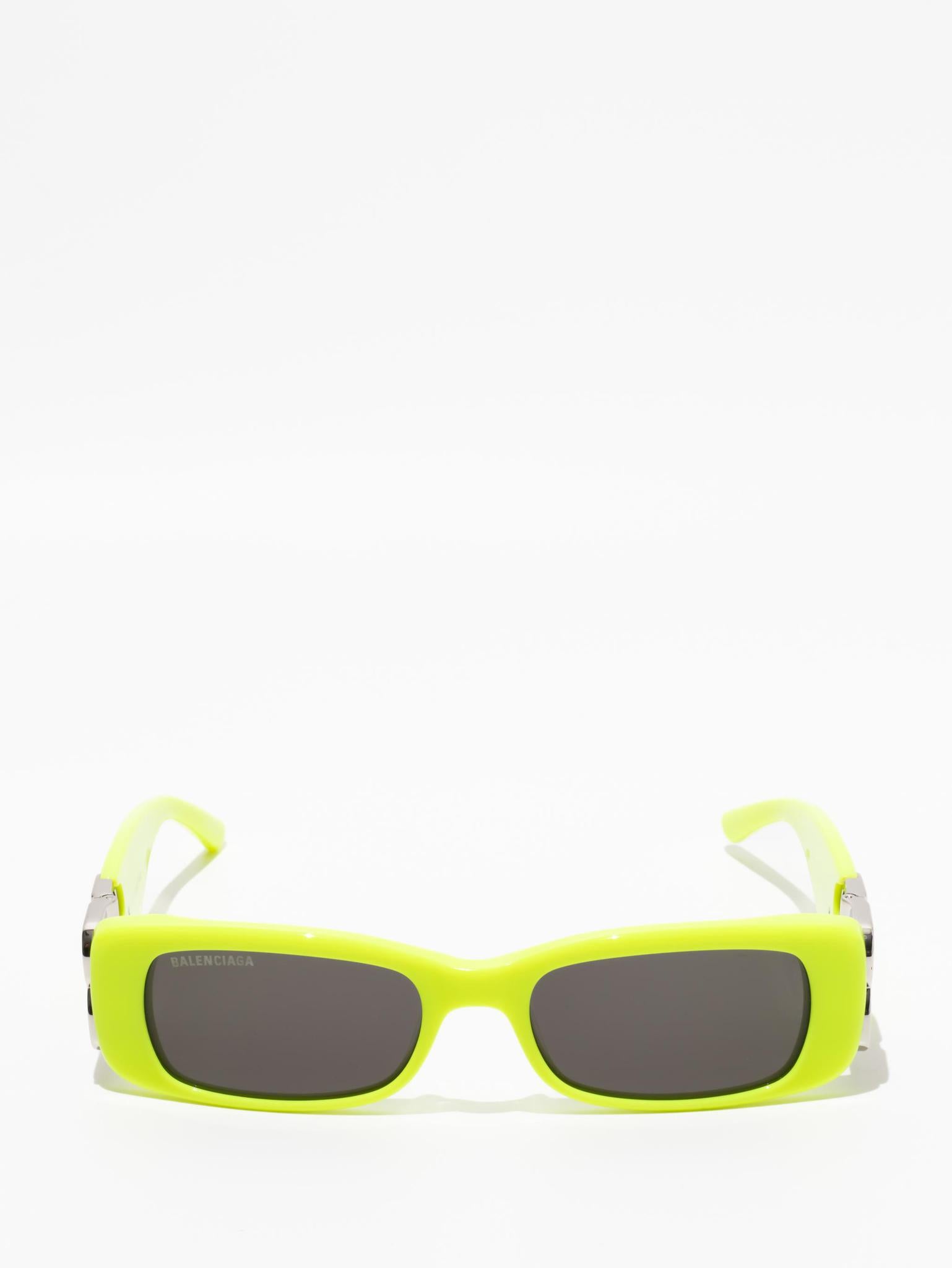 BALENCIAGA | DYNASTY RECTANGLE SUNGLASSES | YELLOW | BB0096S 008