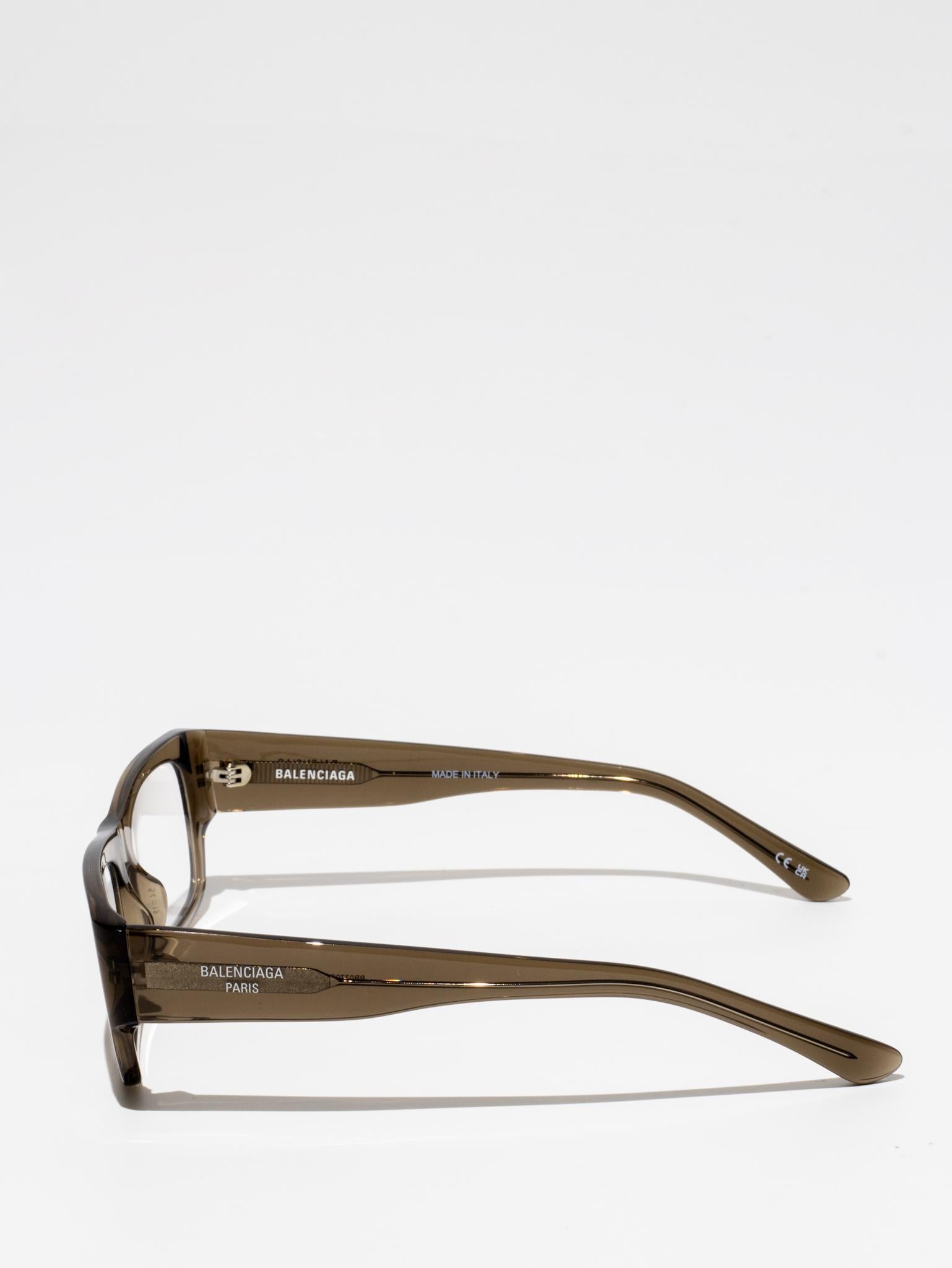 BALENCIAGA | BB0370O 004 | RECTANGLE EYEGLASSES | BROWN