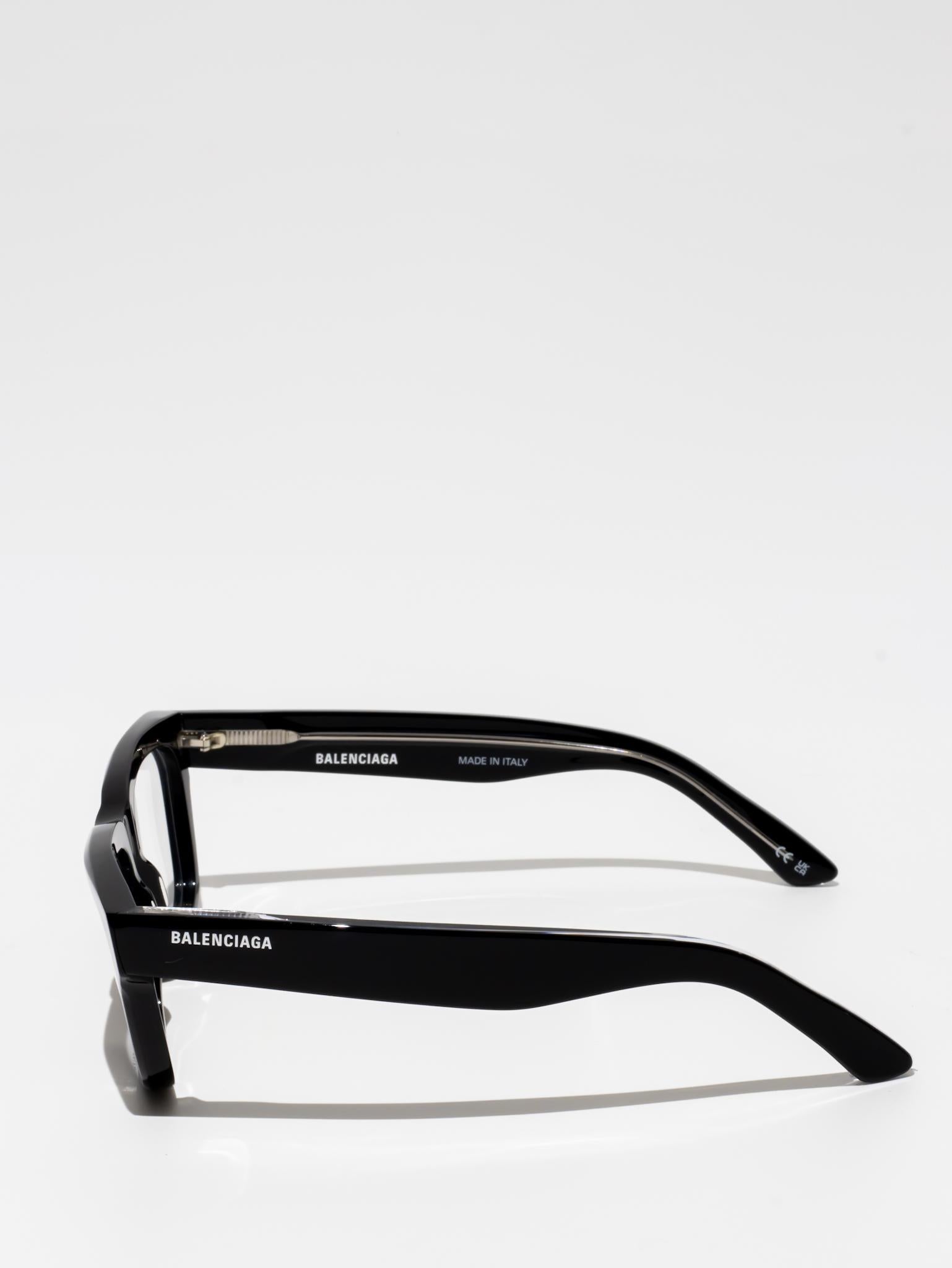 BALENCIAGA | BB0343O 001 | RECTANGLE EYEGLASSES | BLACK