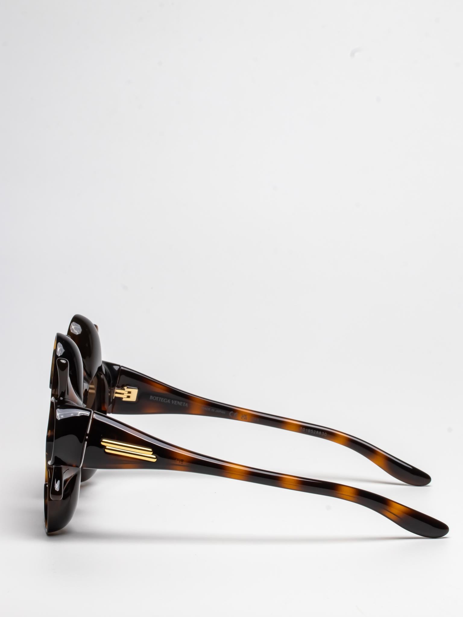 BOTTEGA VENETA | BV1399S 008 | HAVANA | ROUND SUNGLASSES
