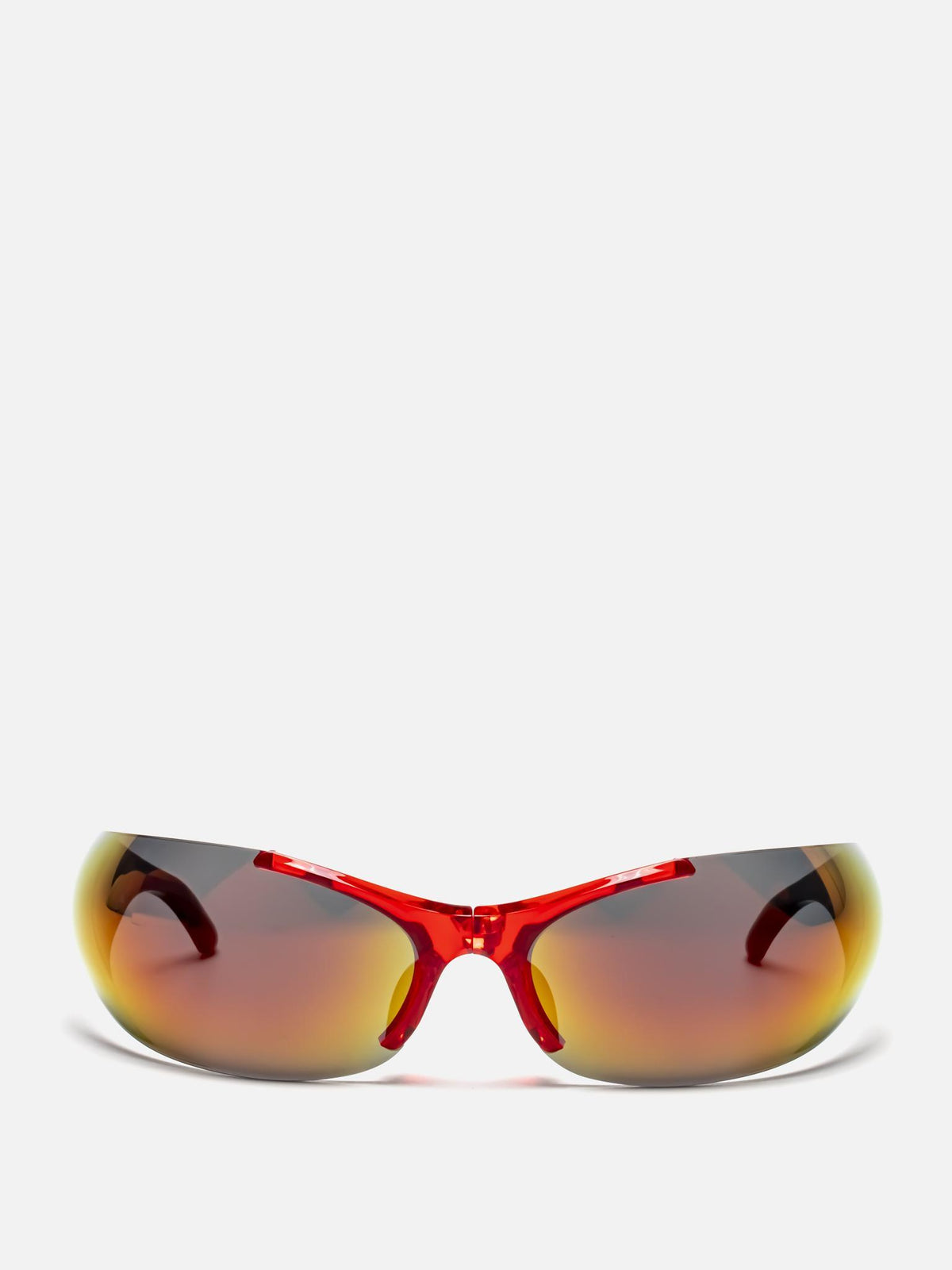 BB0454S 004 RED WRAP SUNGLASSES