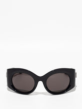 Balenciaga Bold Round Sunglasses Black