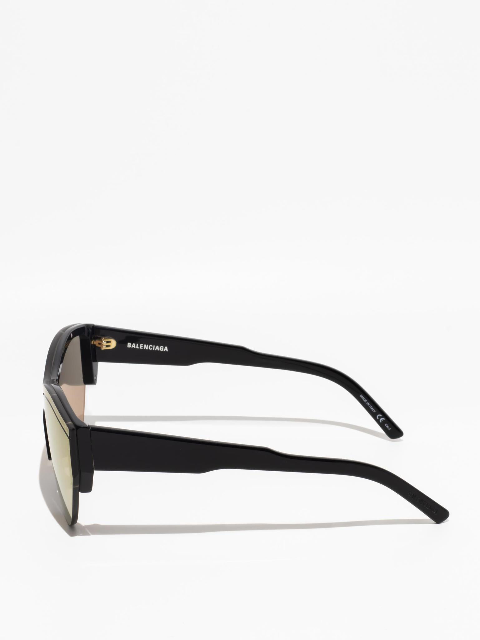 Balenciaga sunglasses black gold deals