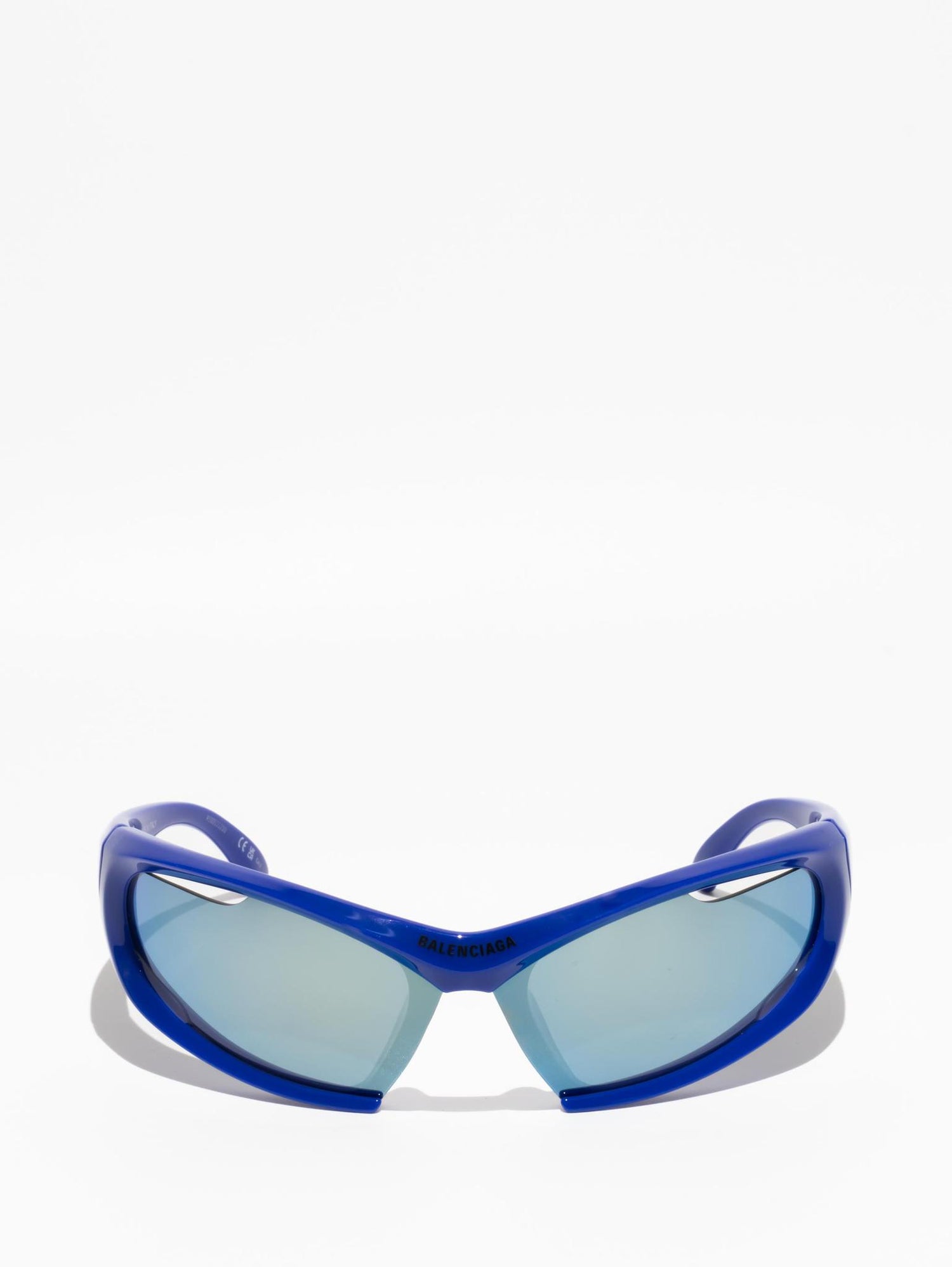 Balenciaga Dynamo Rectangle Sunglasses Blue