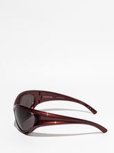 Balenciaga Dynamo Round Sunglasses Burgundy