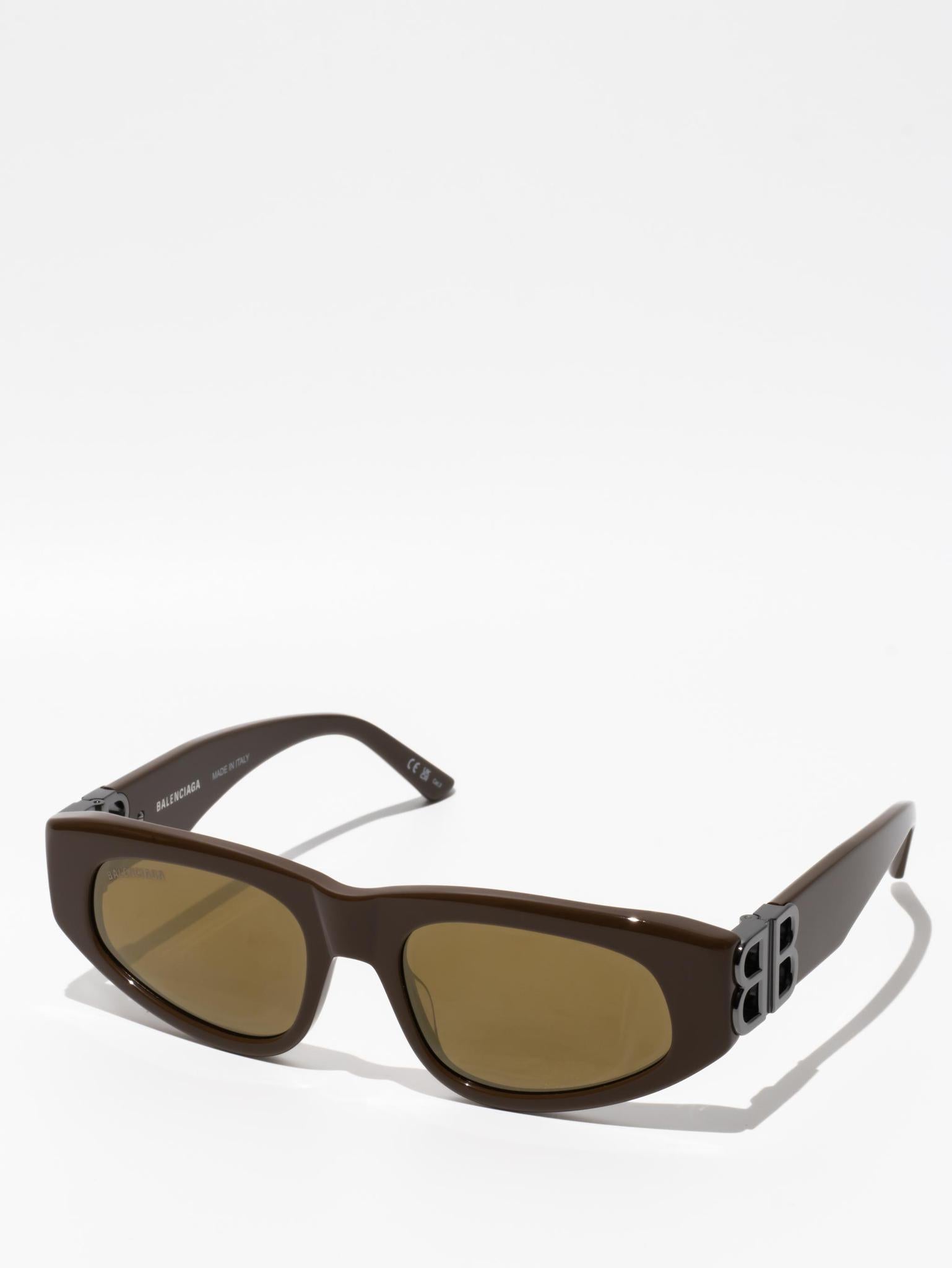 Balenciaga Dynasty D-Frame Sunglasses Brown