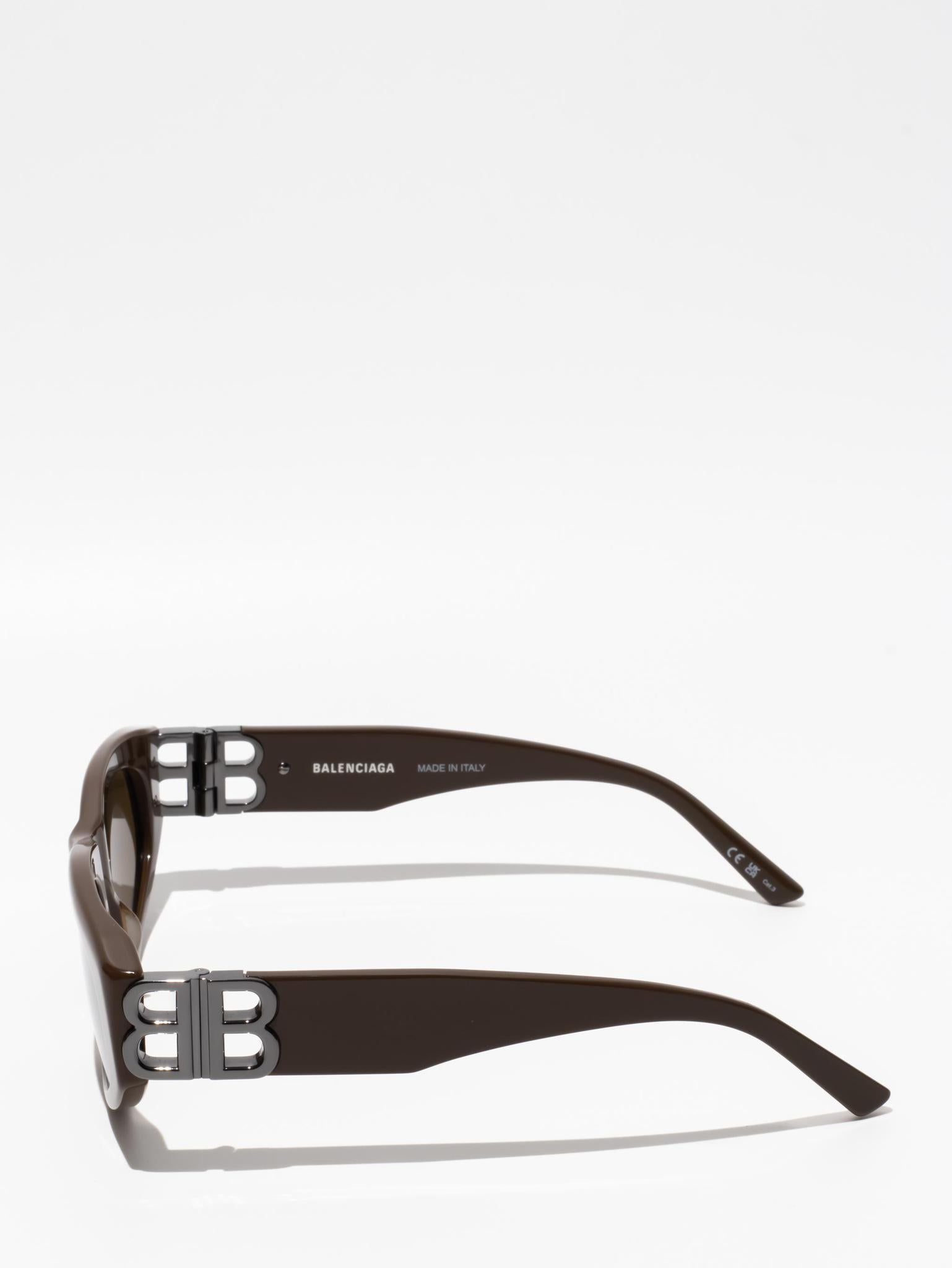 Balenciaga Dynasty D-Frame Sunglasses Brown