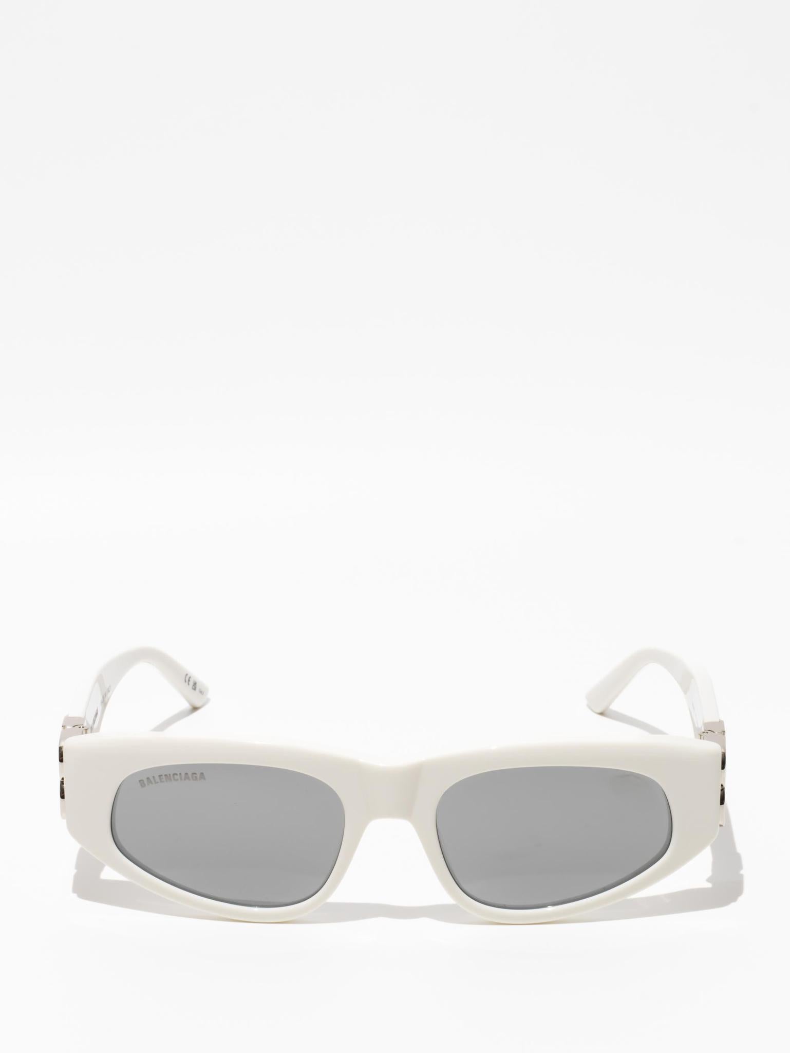 Balenciaga Dynasty D-Frame Sunglasses White