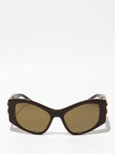 Balenciaga Dynasty XL D-Frame Sunglasses Brown