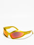 Balenciaga Fennec Oval Sunglasses Yellow