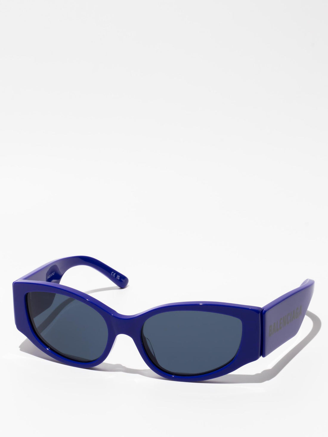 Balenciaga Max Oval Sunglasses Blue