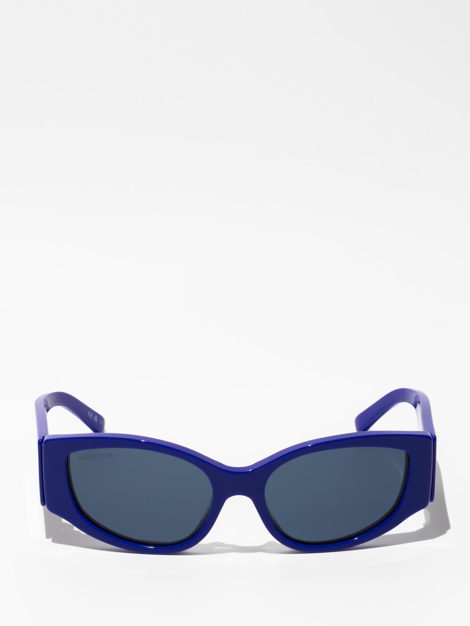 Balenciaga Max Oval Sunglasses Blue