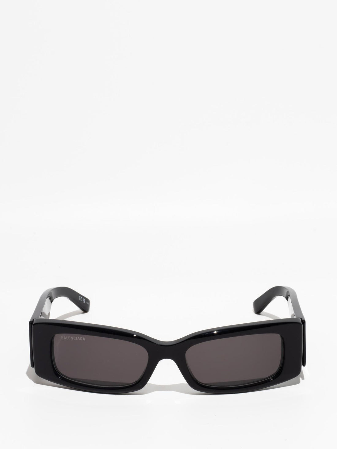 Balenciaga Max Rectangle Sunglasses Black