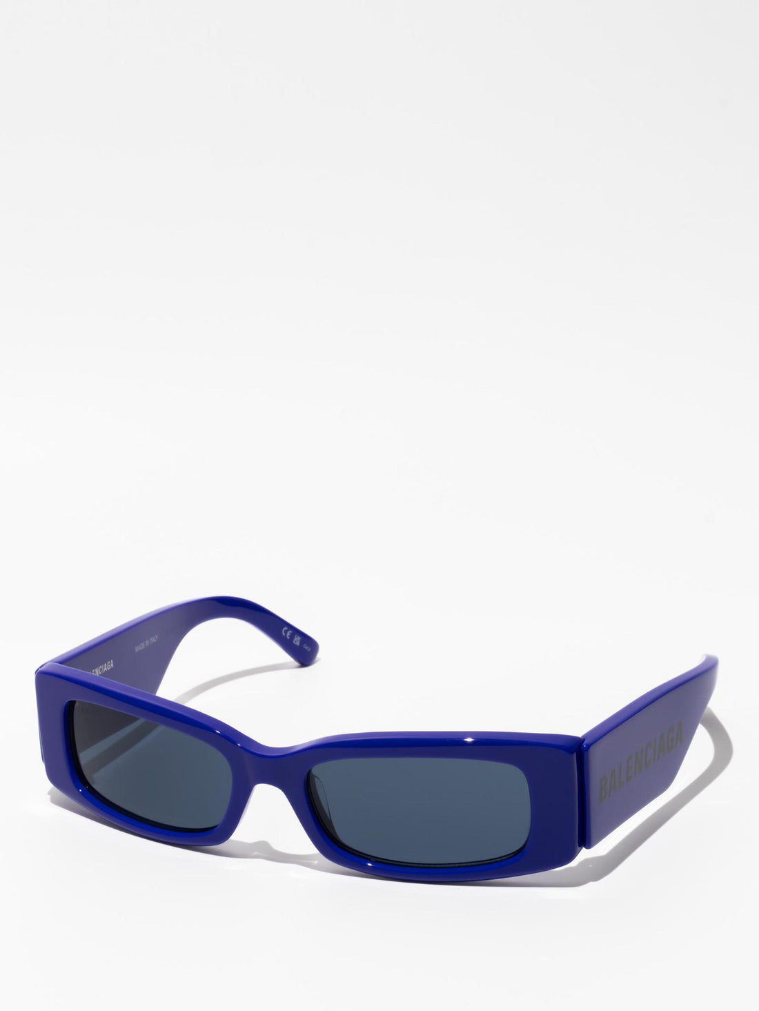 Balenciaga Max Rectangle Sunglasses Blue