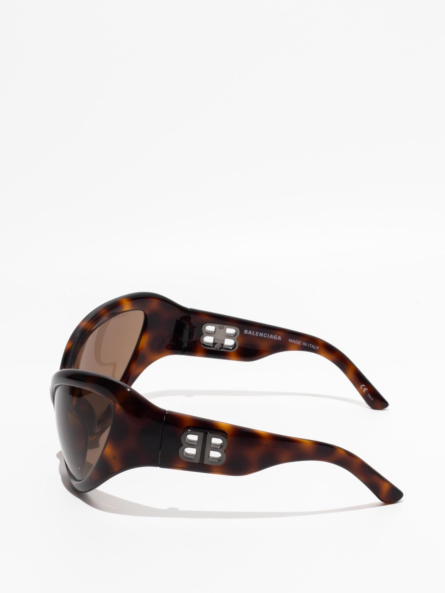 Balenciaga Nevermind Cat Sunglasses Tortoise