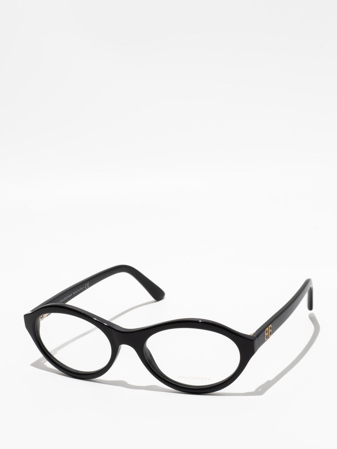 Balenciaga Oval Eyeglasses Black