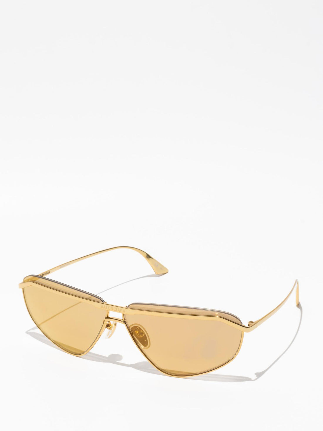 Balenciaga Oval Sunglasses Gold