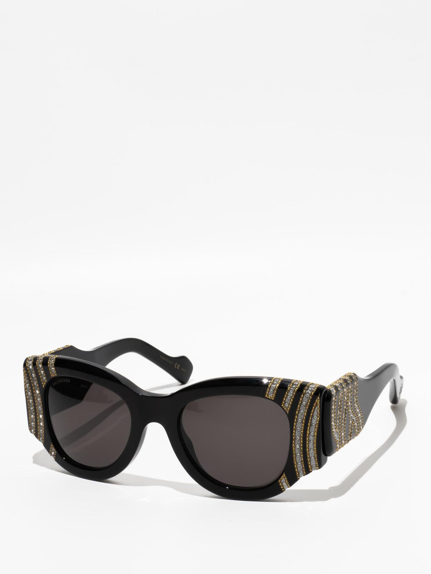 balenciaga goggles BALENCIAGA | BB0070S 005 | BLACK STRASS