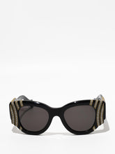 Balenciaga Paris Cat Sunglasses Black Strass