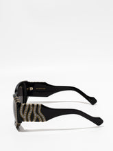 Balenciaga Paris Cat Sunglasses Black Strass