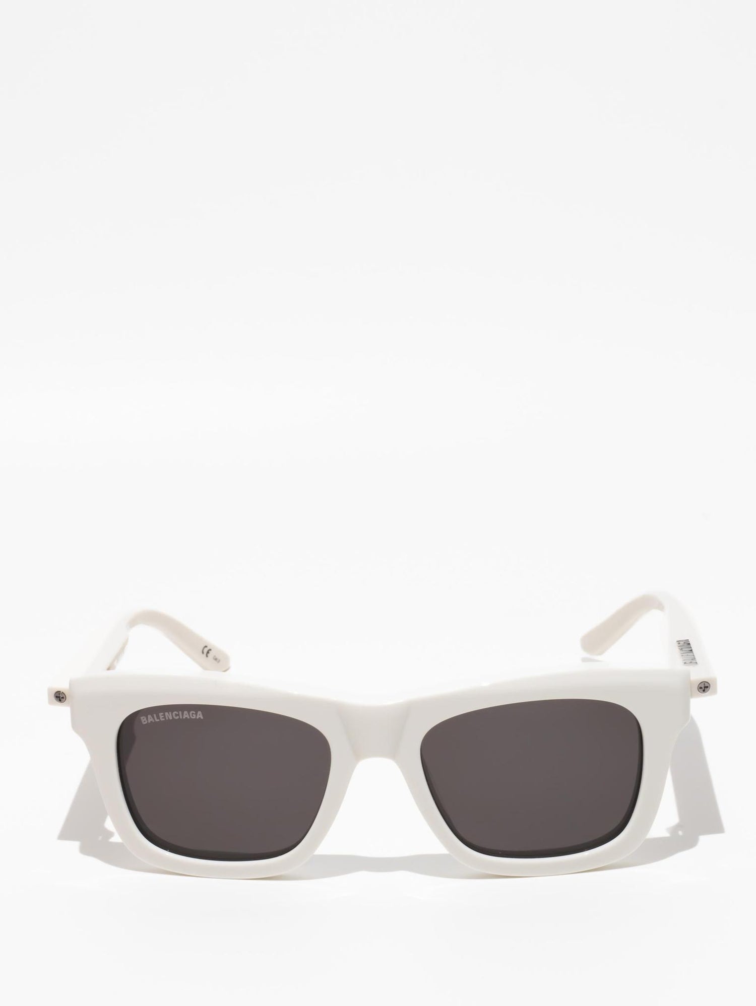 Balenciaga Rectangle Sunglasses Ivory