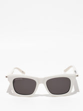 Balenciaga Rectangle Sunglasses Ivory