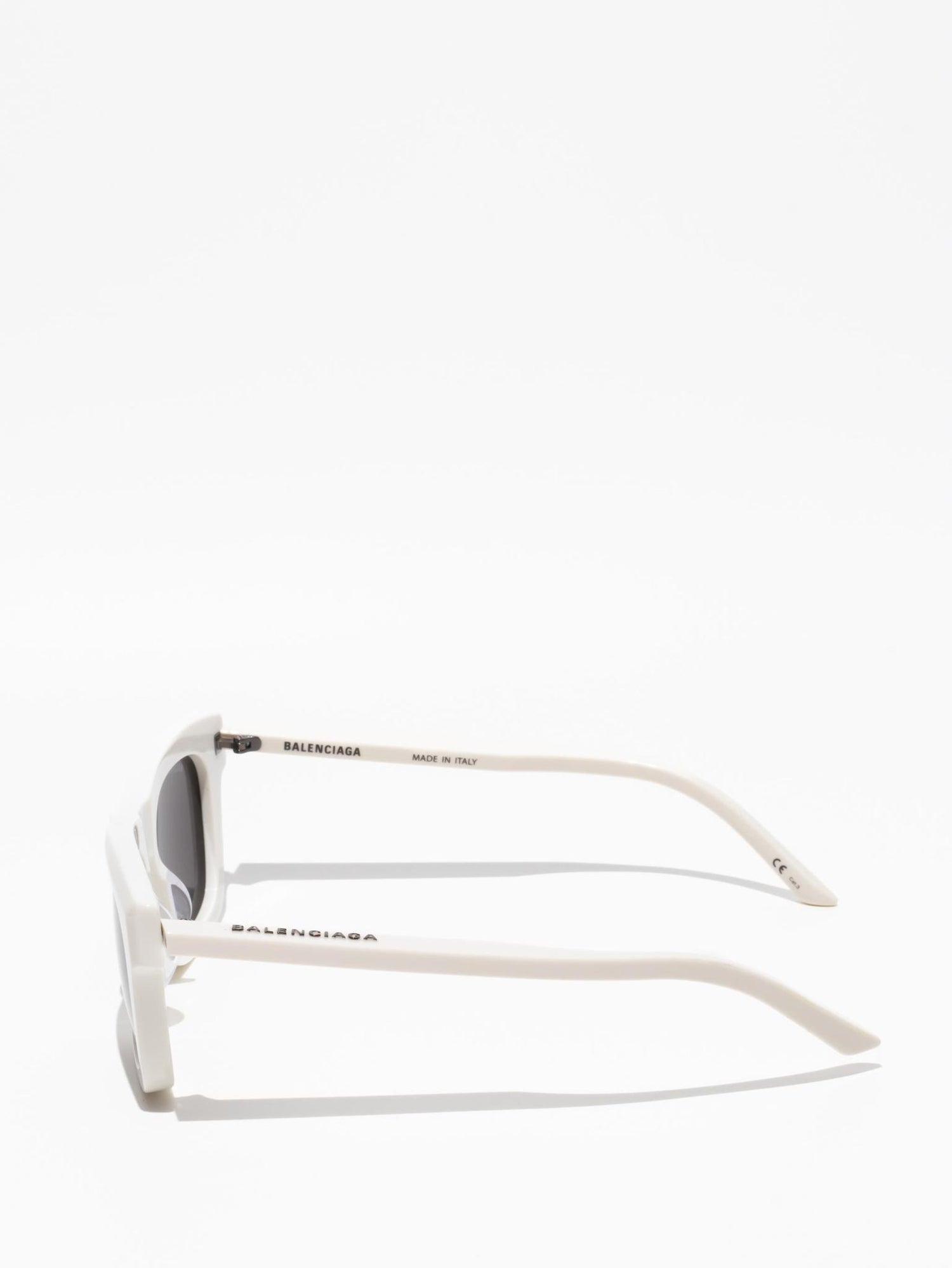 Balenciaga Rectangle Sunglasses Ivory