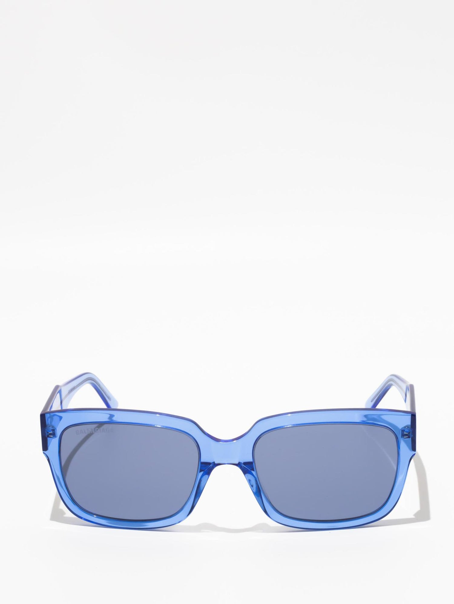 Balenciaga Rectangle Sunglasses Light Blue