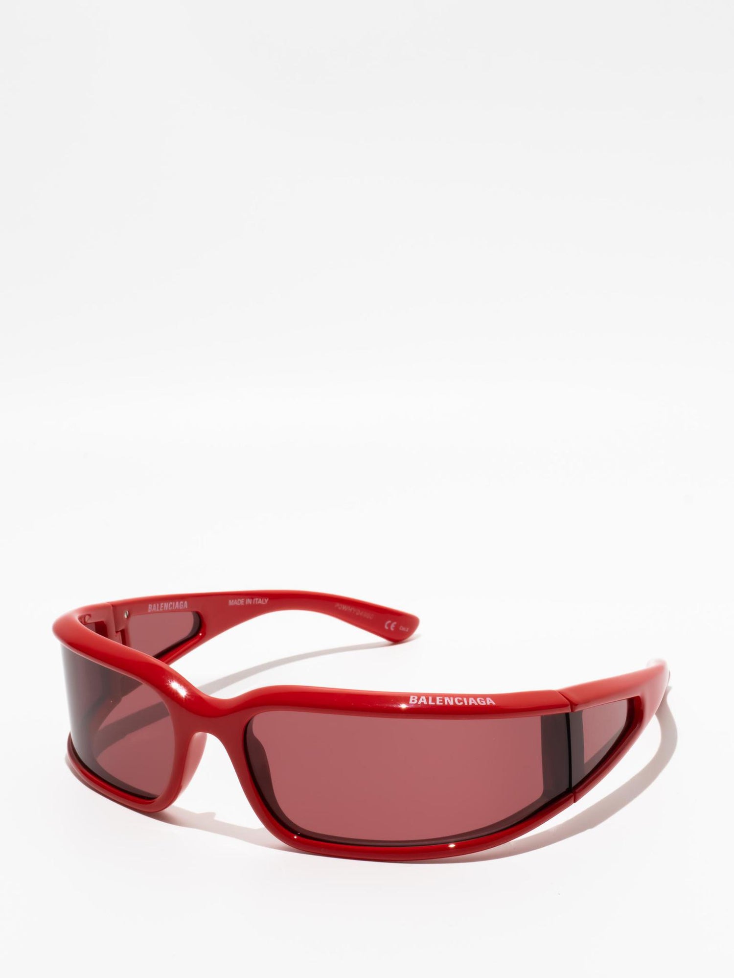 Balenciaga Rectangle Sunglasses Red