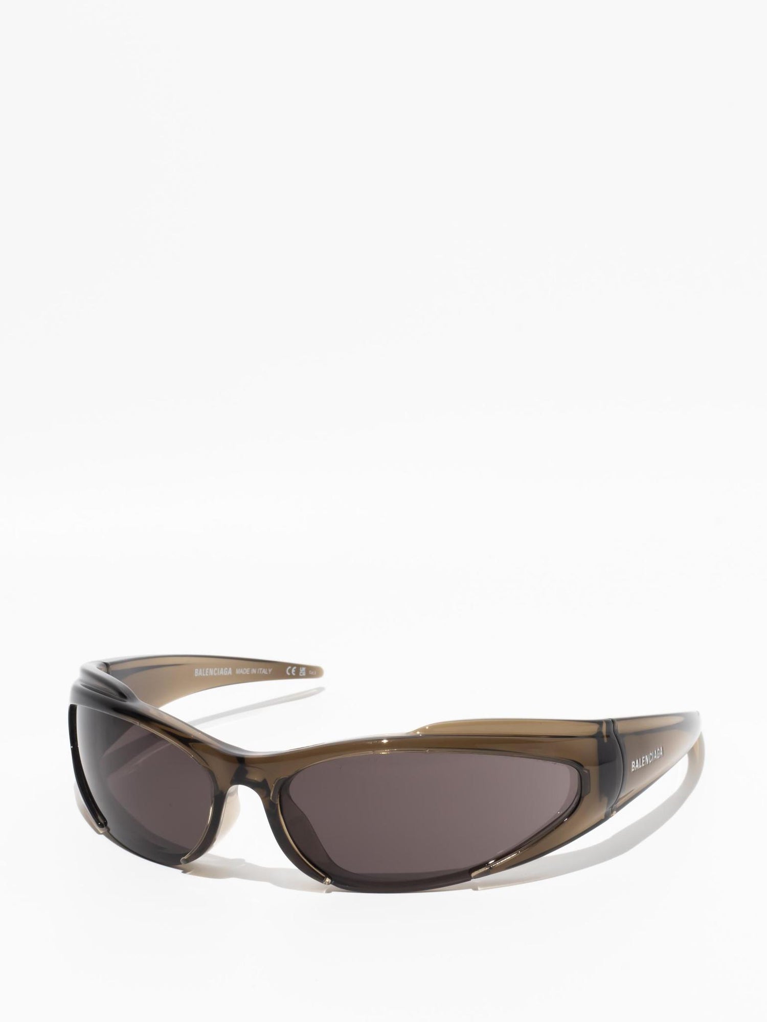 Balenciaga Reverse Xpander 2.0 Rectangle Sunglasses Brown