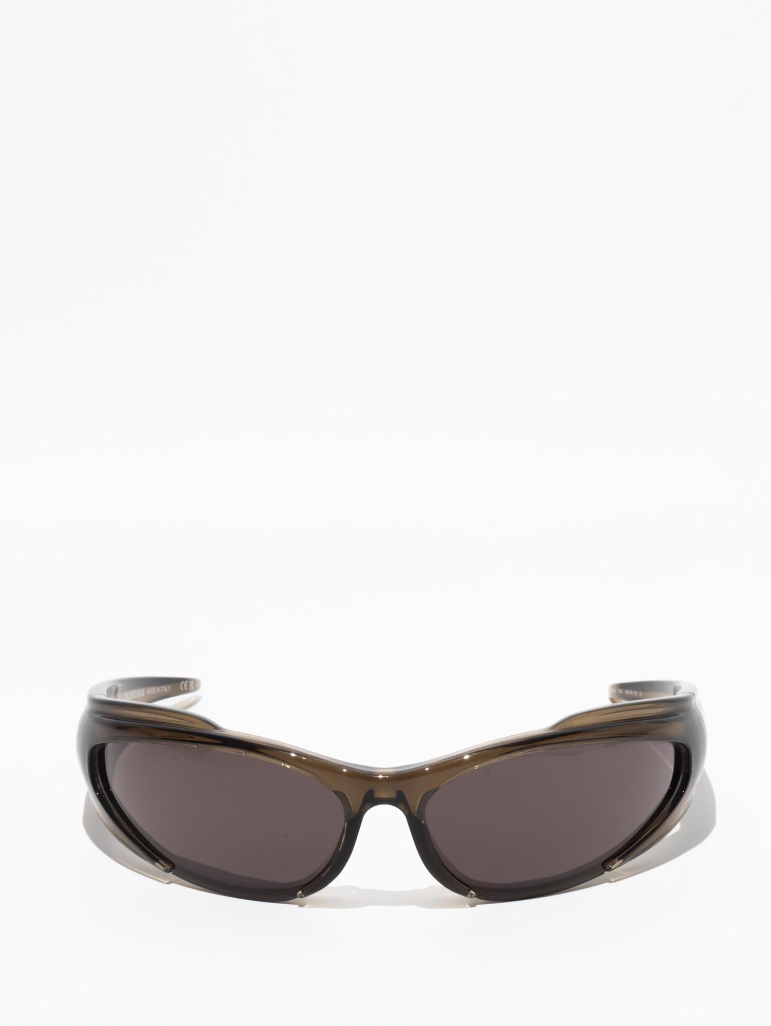 Balenciaga Reverse Xpander 2.0 Rectangle Sunglasses Brown