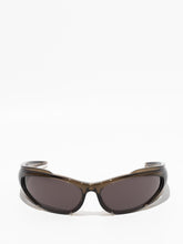 Balenciaga Reverse Xpander 2.0 Rectangle Sunglasses Brown