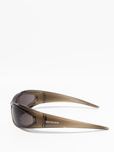 Balenciaga Reverse Xpander 2.0 Rectangle Sunglasses Brown