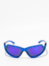 Balenciaga Side Xpander Cat Sunglasses Blue