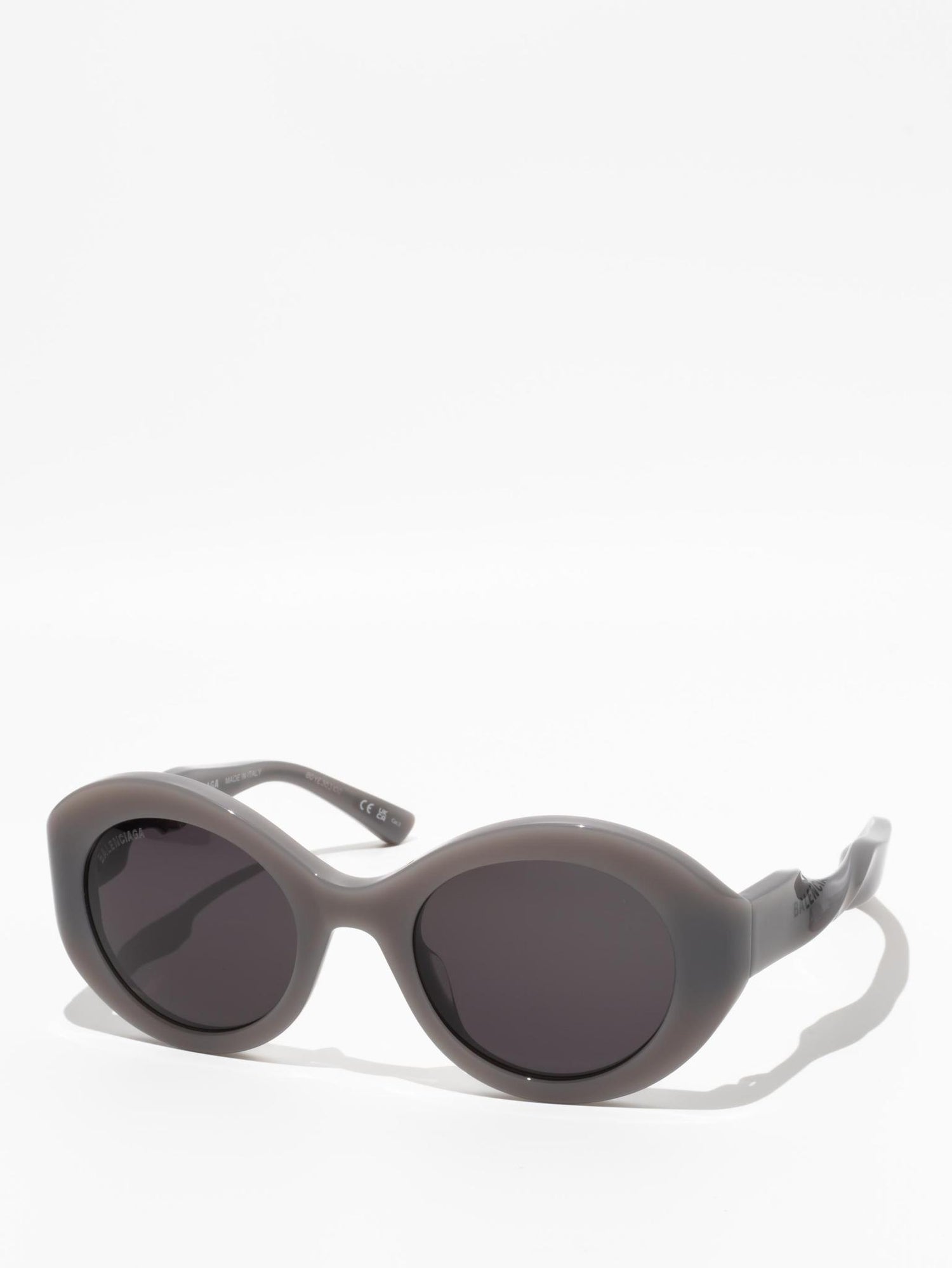 Balenciaga Twist Round Sunglasses Grey