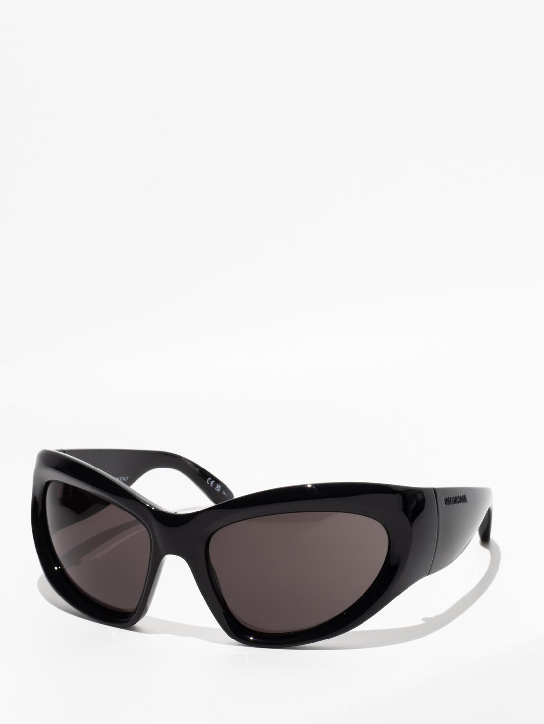 Balenciaga Wrap D-Frame Sunglasses Black