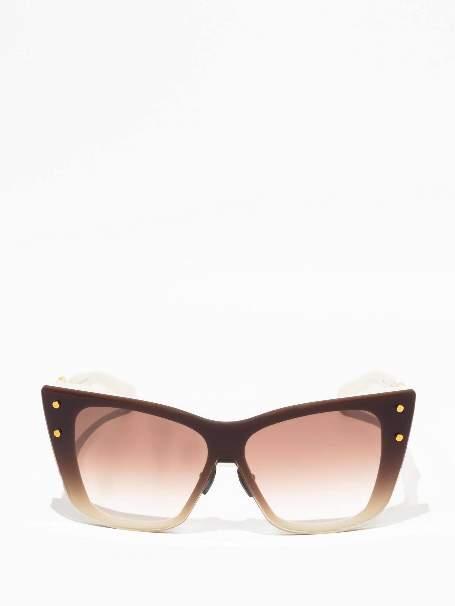 Balmain Armour Sunglasses Bone/Gold