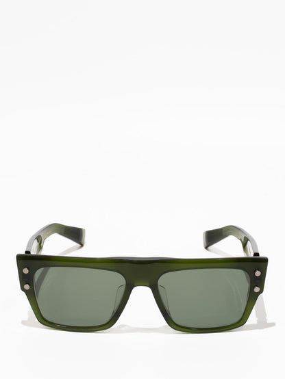 Balmain B-III Sunglasses Olive/Palladium