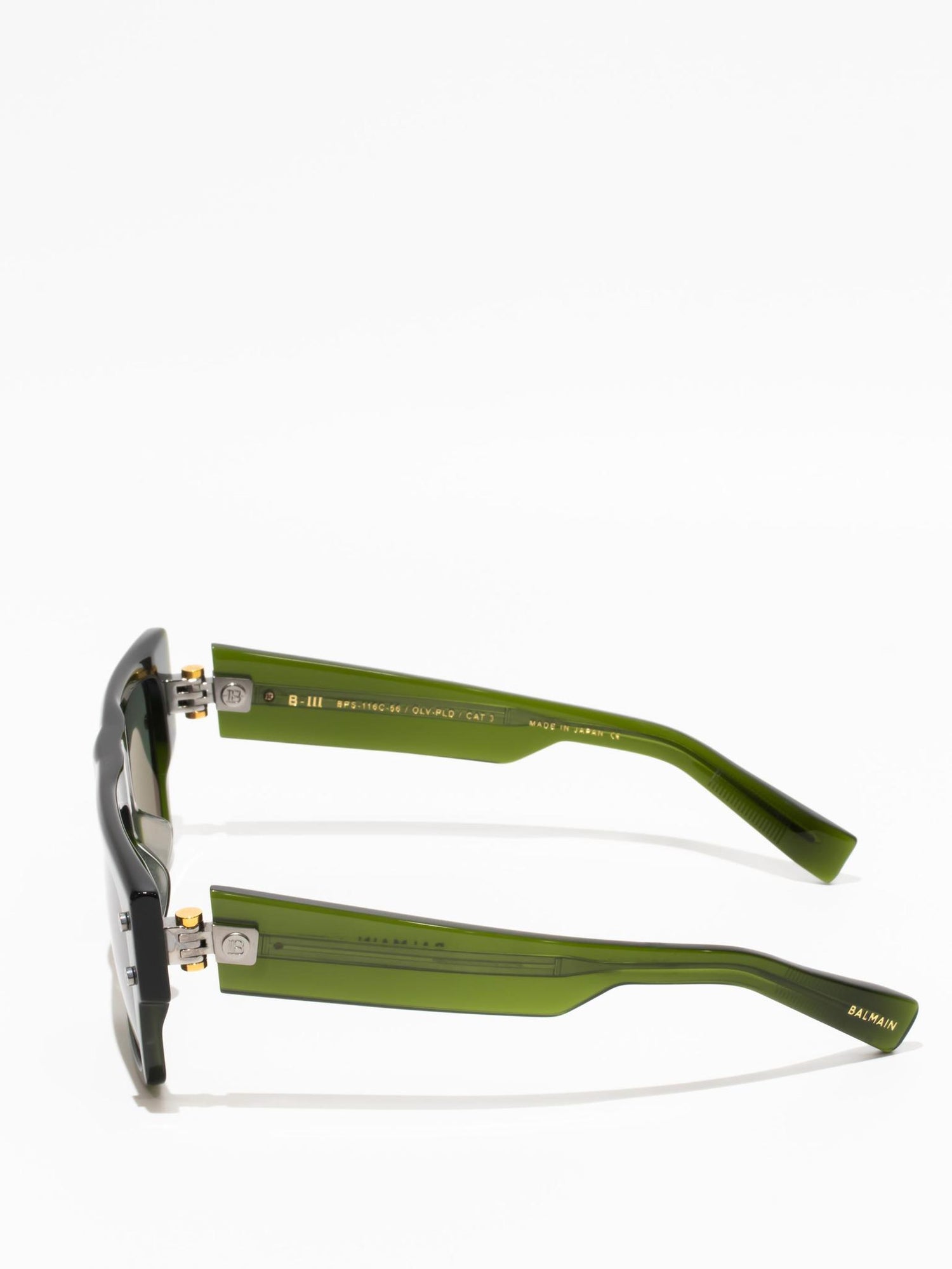 Balmain B-III Sunglasses Olive/Palladium