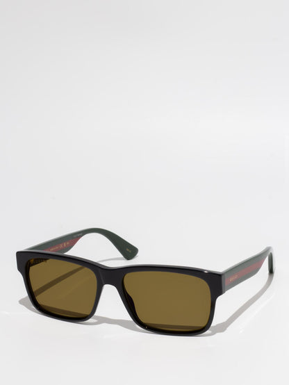 GUCCI | GG0340S 011 | BLACK GREEN | BLUE &amp; BEYOND SUNGLASSES