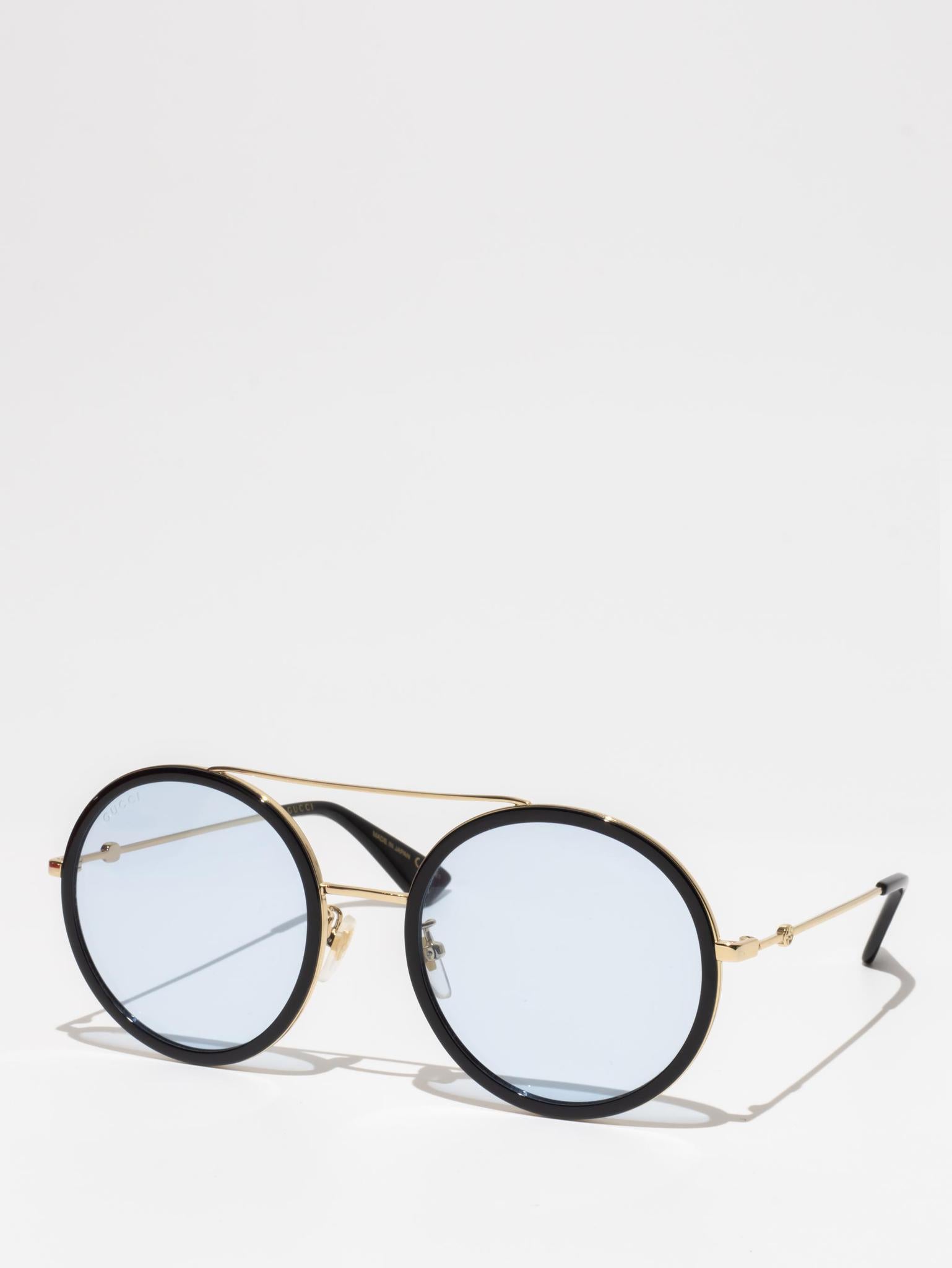 Gucci GG0061S 009 Black/Gold Sunglasses