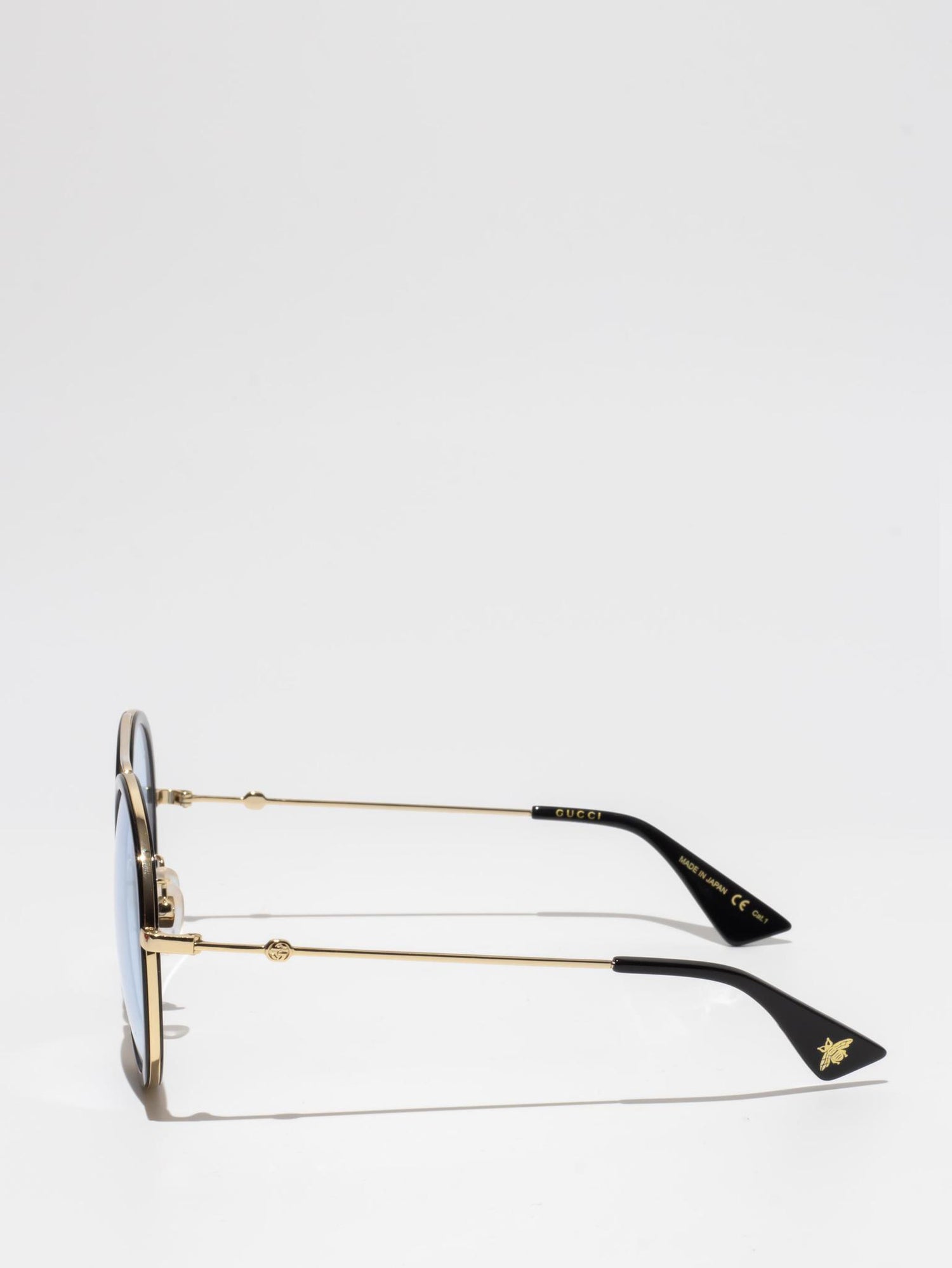 Gucci GG0061S 009 Black/Gold Sunglasses