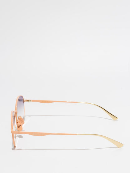 Gucci GG0337O 005 Coral Pink Custom Sunglasses