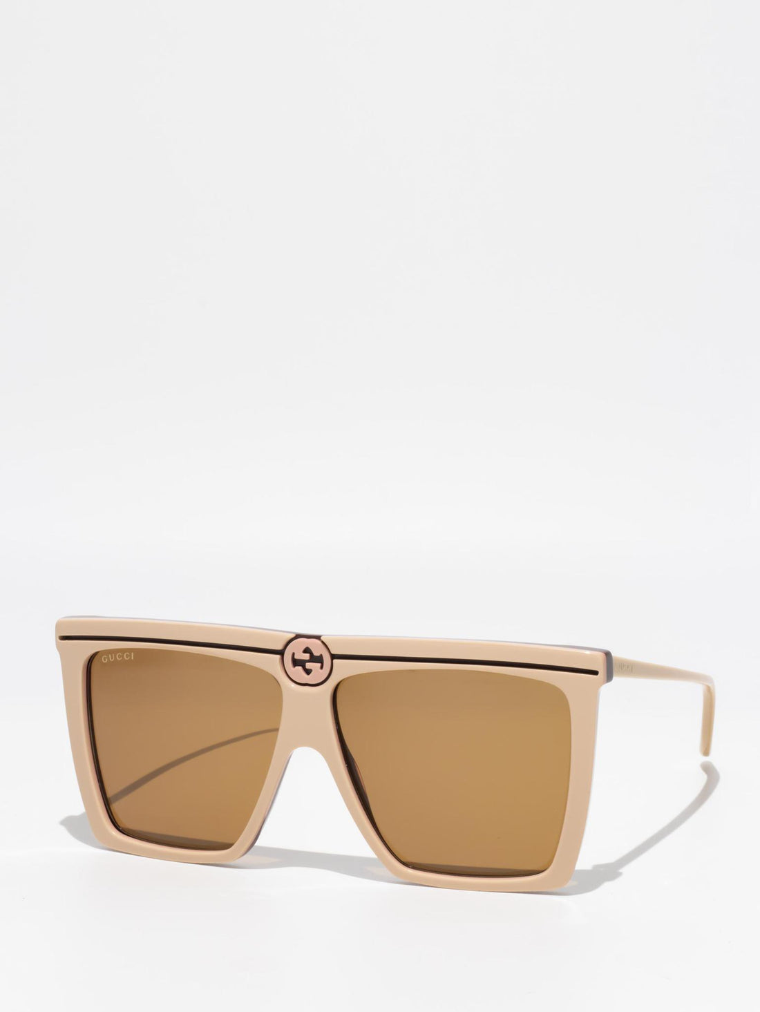 Gucci GG0733S 002 Beige Sunglasses